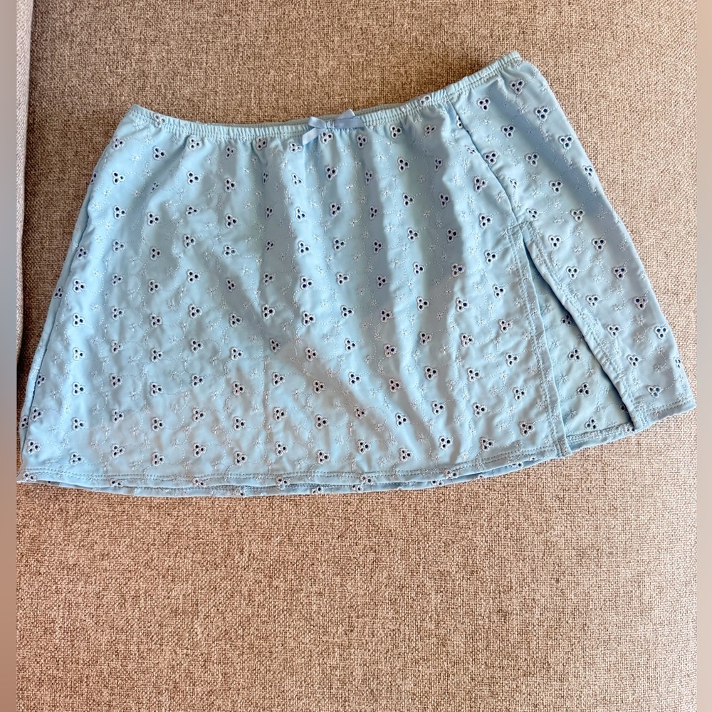 Dippin' Daisy's Baby Blue Eyelet Swim Coverup Skirt